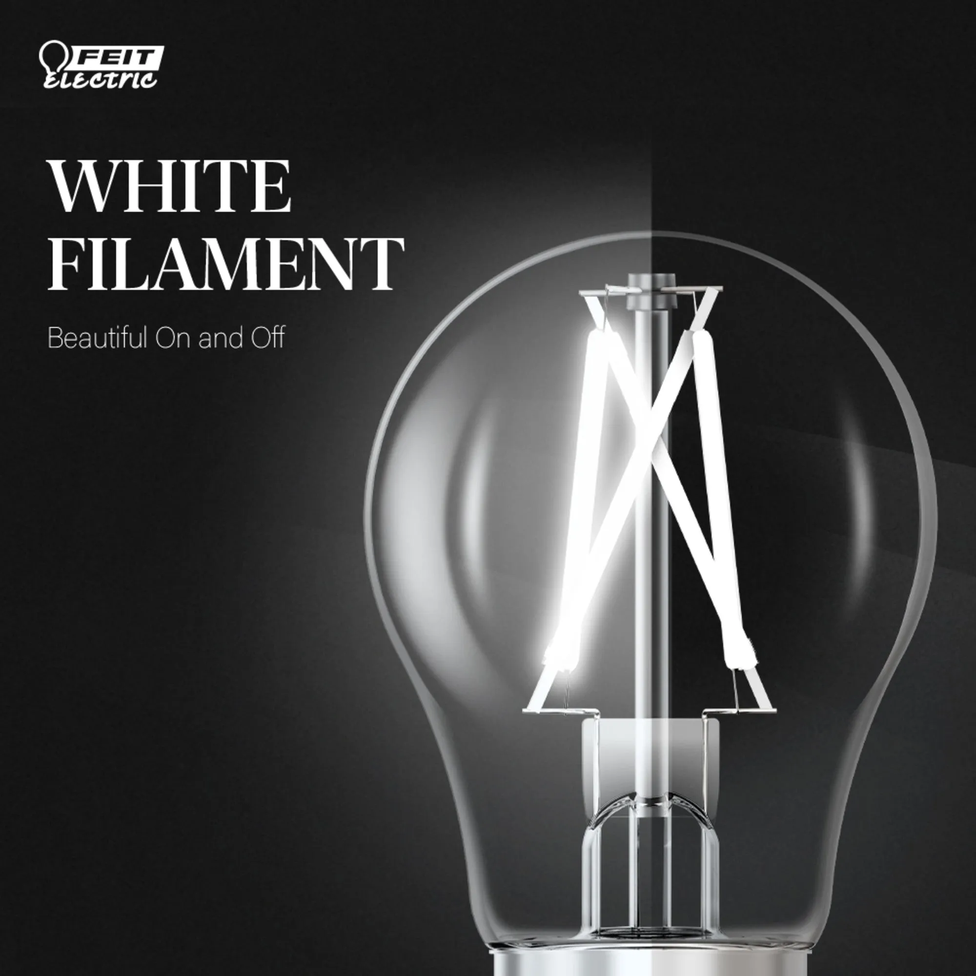 8.3W (60W Replacement) Daylight (5000K) A15 E26 Base Exposed White Filament LED Light Bulb (2-Pack)