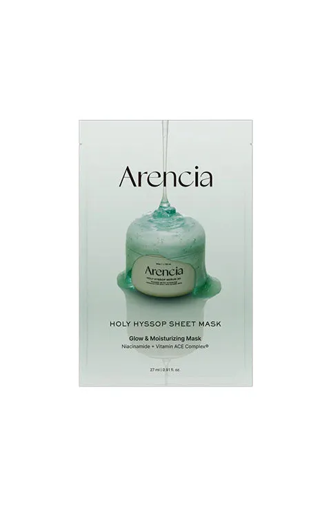 [Arencia] Holy Hyssop Glow & Moisturizing Mask(1Pcs Or 1Box(5Pcs)