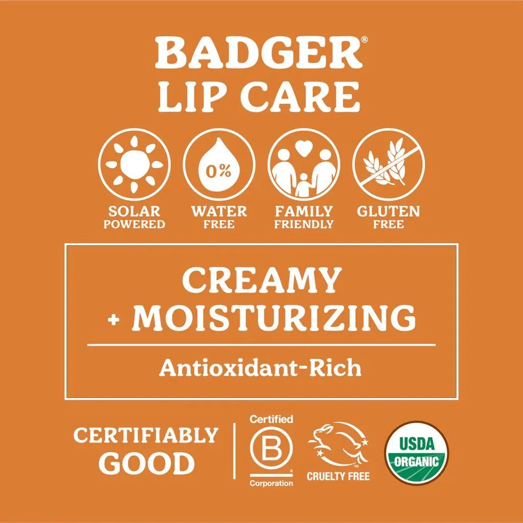 Badger Cocoa Butter Lip Balm 4 Pack Box