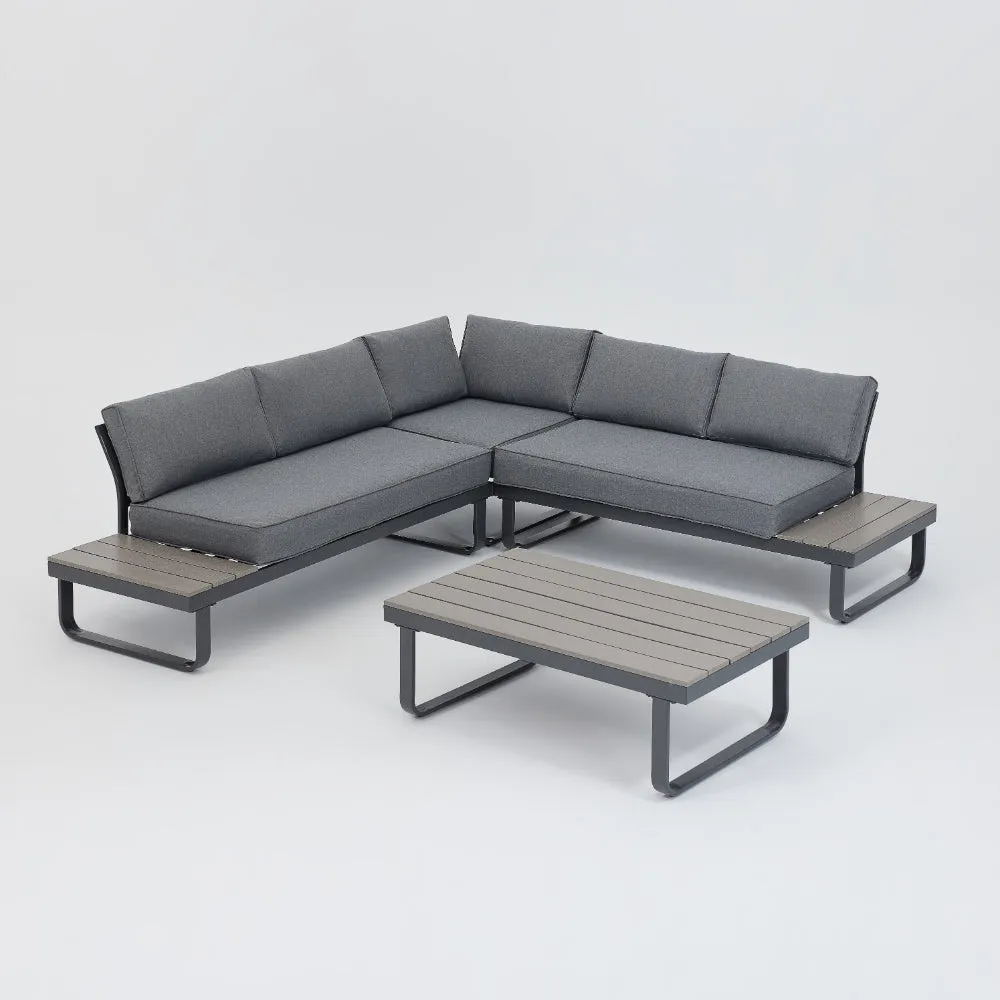 Bali Luxury Corner Garden Sofa, Grey