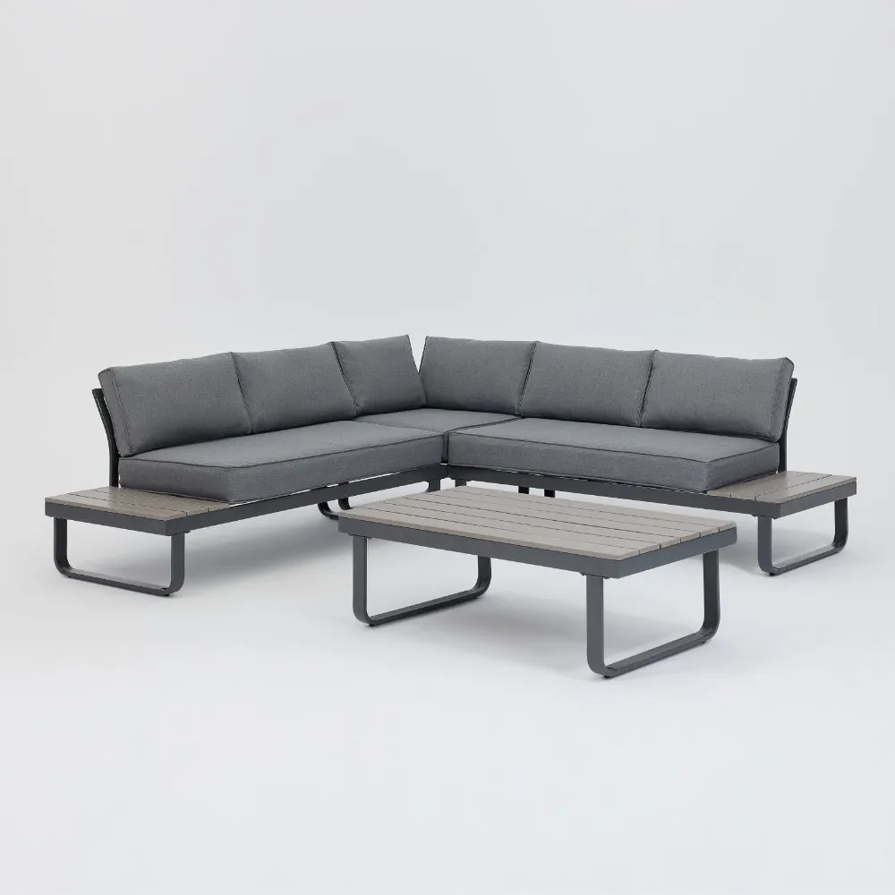 Bali Luxury Corner Garden Sofa, Grey