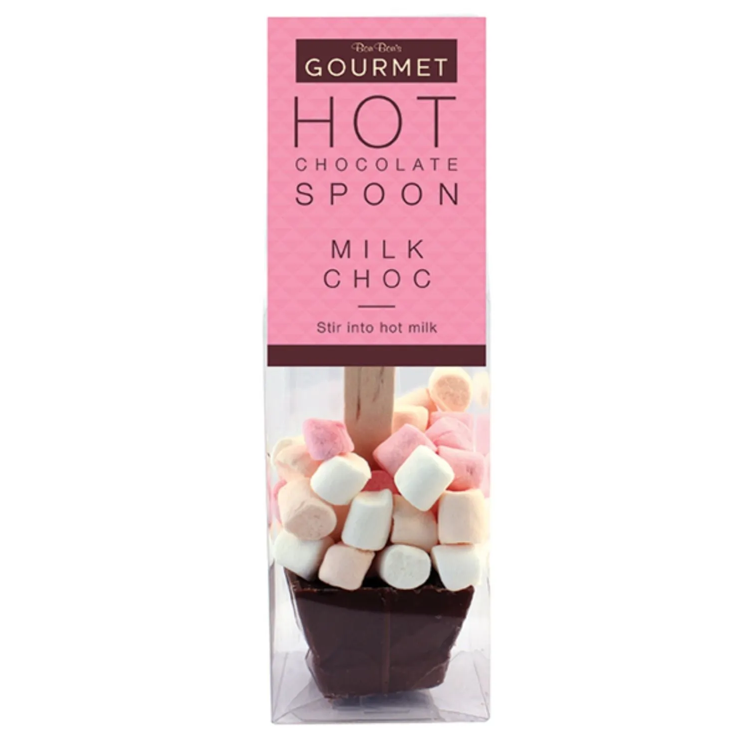 Bon Bon's 40g Gourmet Milk Chocolate Hot Chocolate Spoon