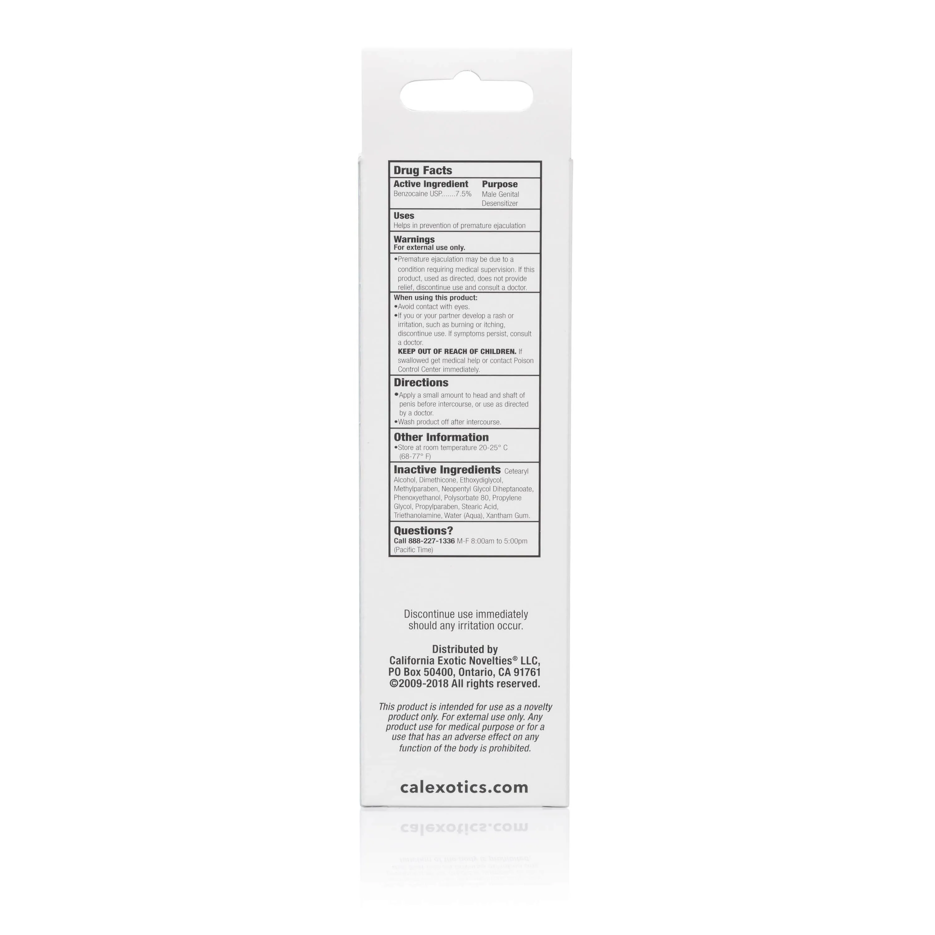 California Exotics - Sta Hard Male Genital Desensitizer Delay Cream (White)