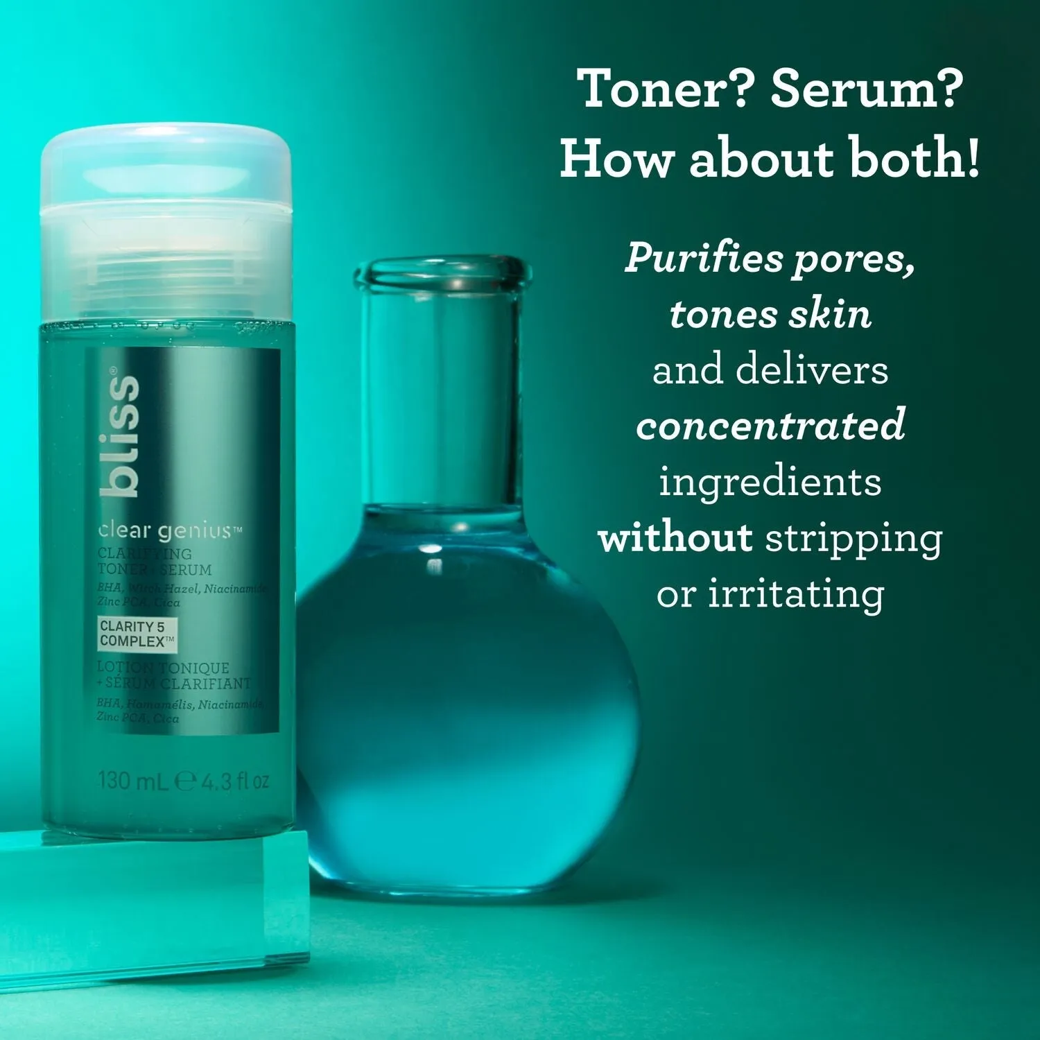 Clear Genius Skin-Calming Toner   Serum