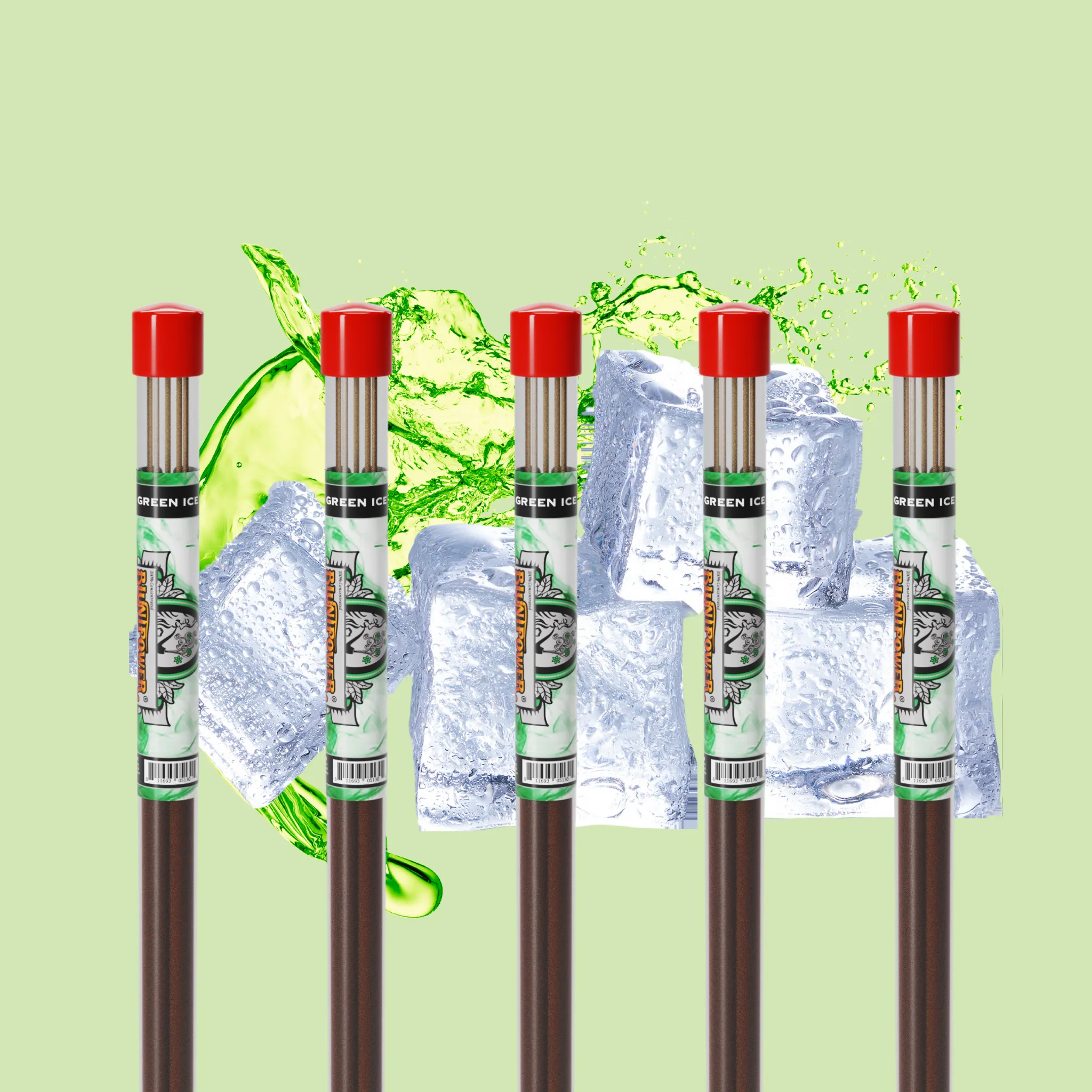 Green Ice Long Incense Sticks