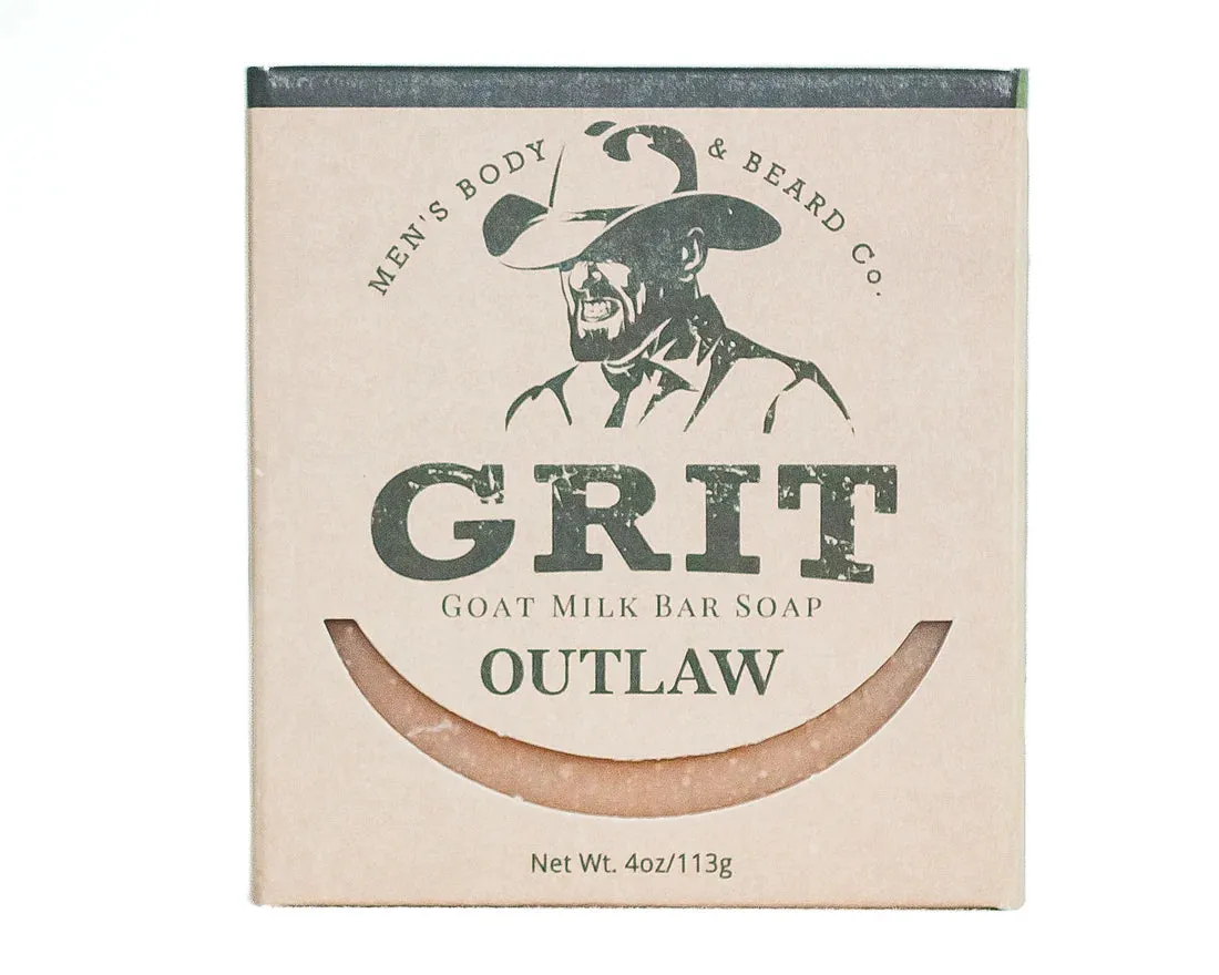 Grit "Outlaw" Goat Milk Bar Soap- 4 oz.