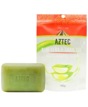 Health And Beauty Aztec Secret Aloe Vera And Snail Gel Anti Aging Soap