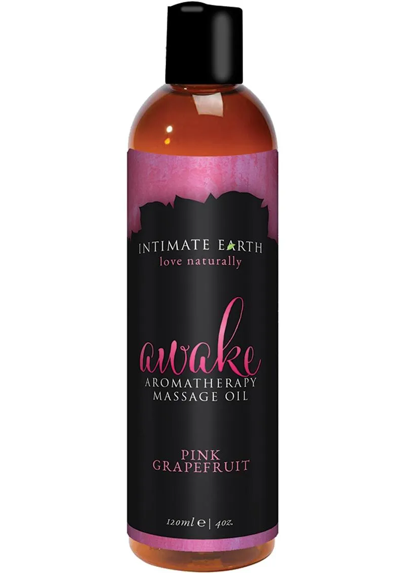 Intimate Earth Awake Aromatherapy Massage Oil Pink Grapefruit