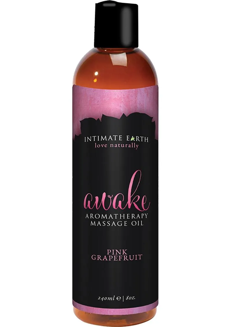 Intimate Earth Awake Aromatherapy Massage Oil Pink Grapefruit