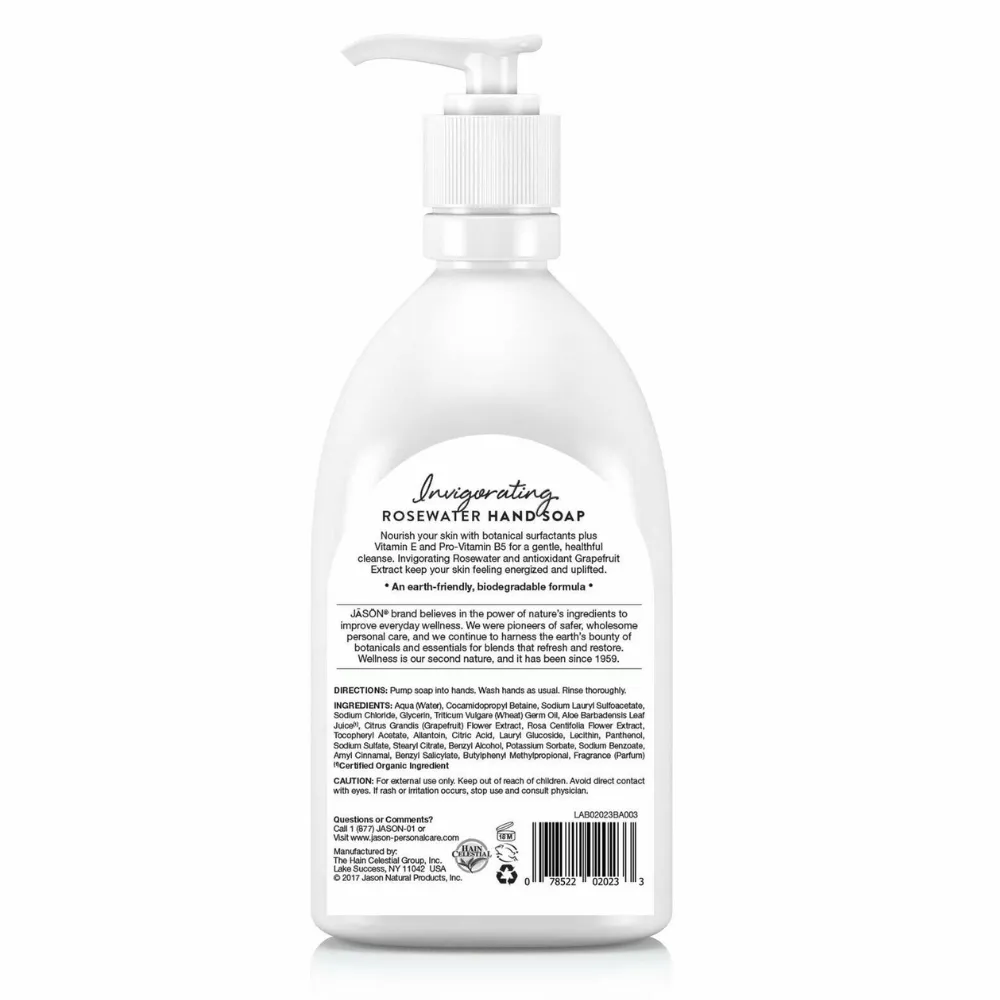 Invigorating Rosewater Hand Soap