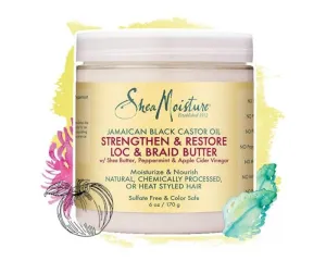 Jamaican Black Castor Oil Strengthen & Restore Loc & Braid Butter by Shea Moisture 6 OZ