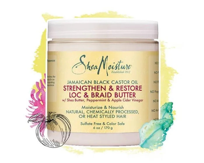 Jamaican Black Castor Oil Strengthen & Restore Loc & Braid Butter by Shea Moisture 6 OZ