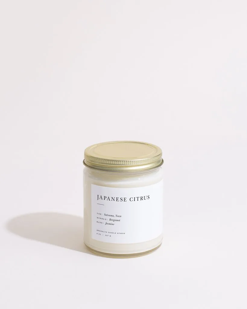 Japanese Citrus Minimalist Scented Candle