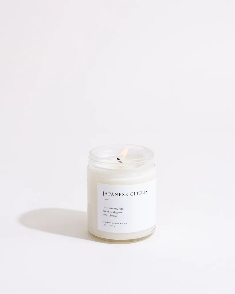 Japanese Citrus Minimalist Scented Candle