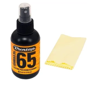 Jim Dunlop Formula 65 Guitar Polish & Cleaner with Cloth