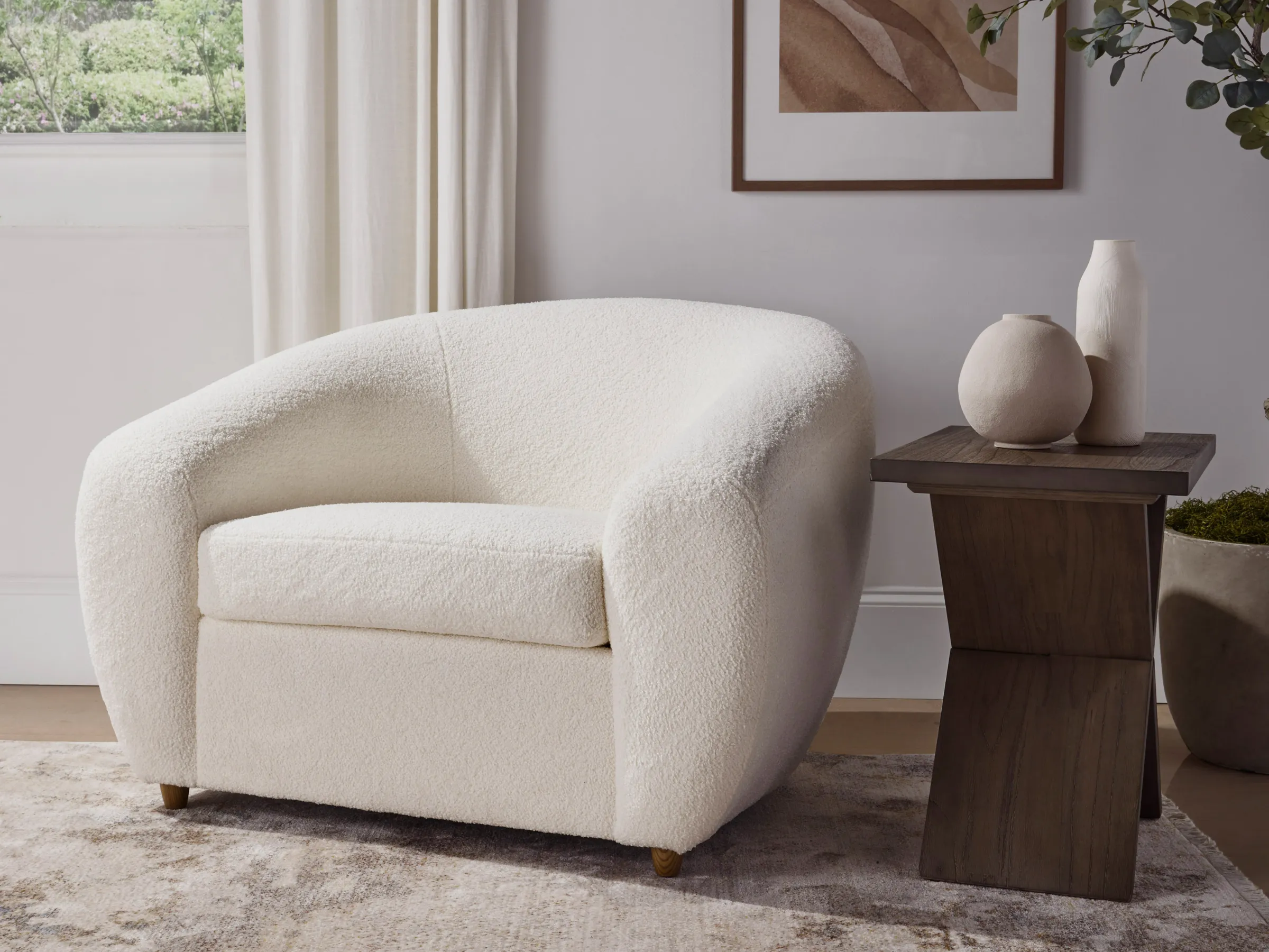 JoJo Fletcher Luciano Bouclé Fabric Chair