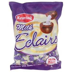 KRAVING MILK ECLAIRS TOFFEE 100G POUCH