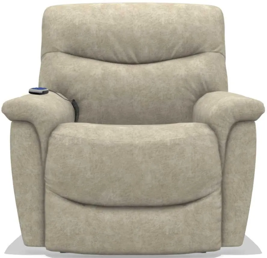 La-Z-Boy James Stucco Silver Luxury-Lift Power Recliner