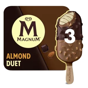 Magnum Almond Duet Ice Cream Bars, 8.62 fl oz, 3 Count