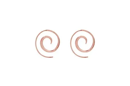 Najo Spiral Rose Gold Earring