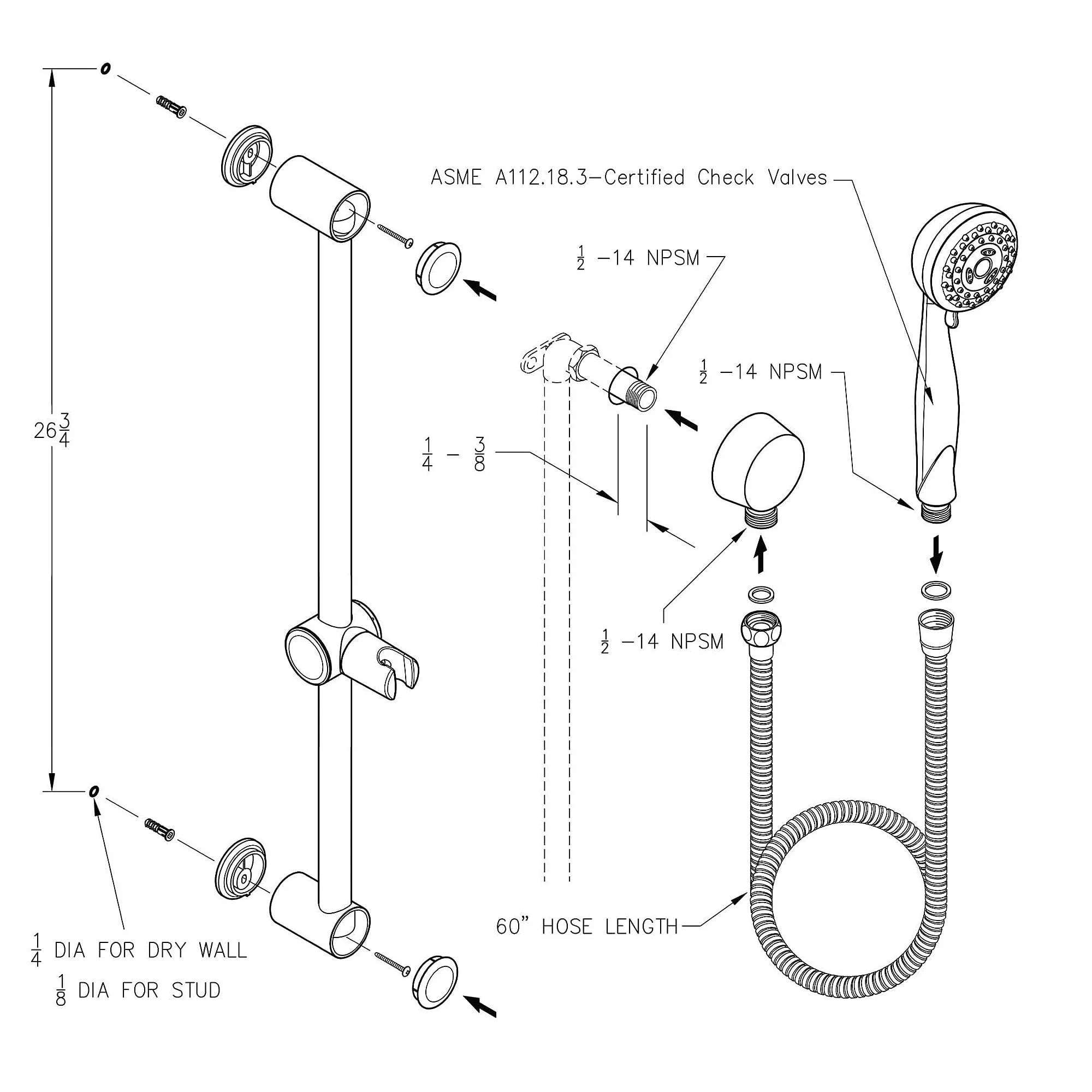 Pfister LG16-200Y 3-Function Handheld Shower in Tuscan Bronze