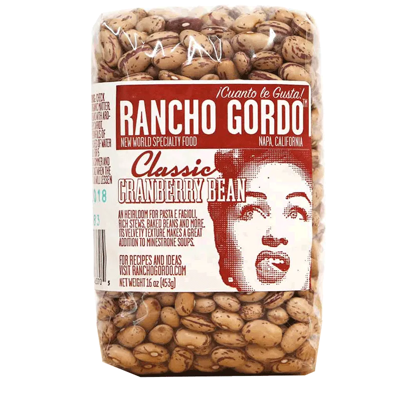 Rancho Gordo - 'Classic Cranberry' Heirloom Beans (16OZ)