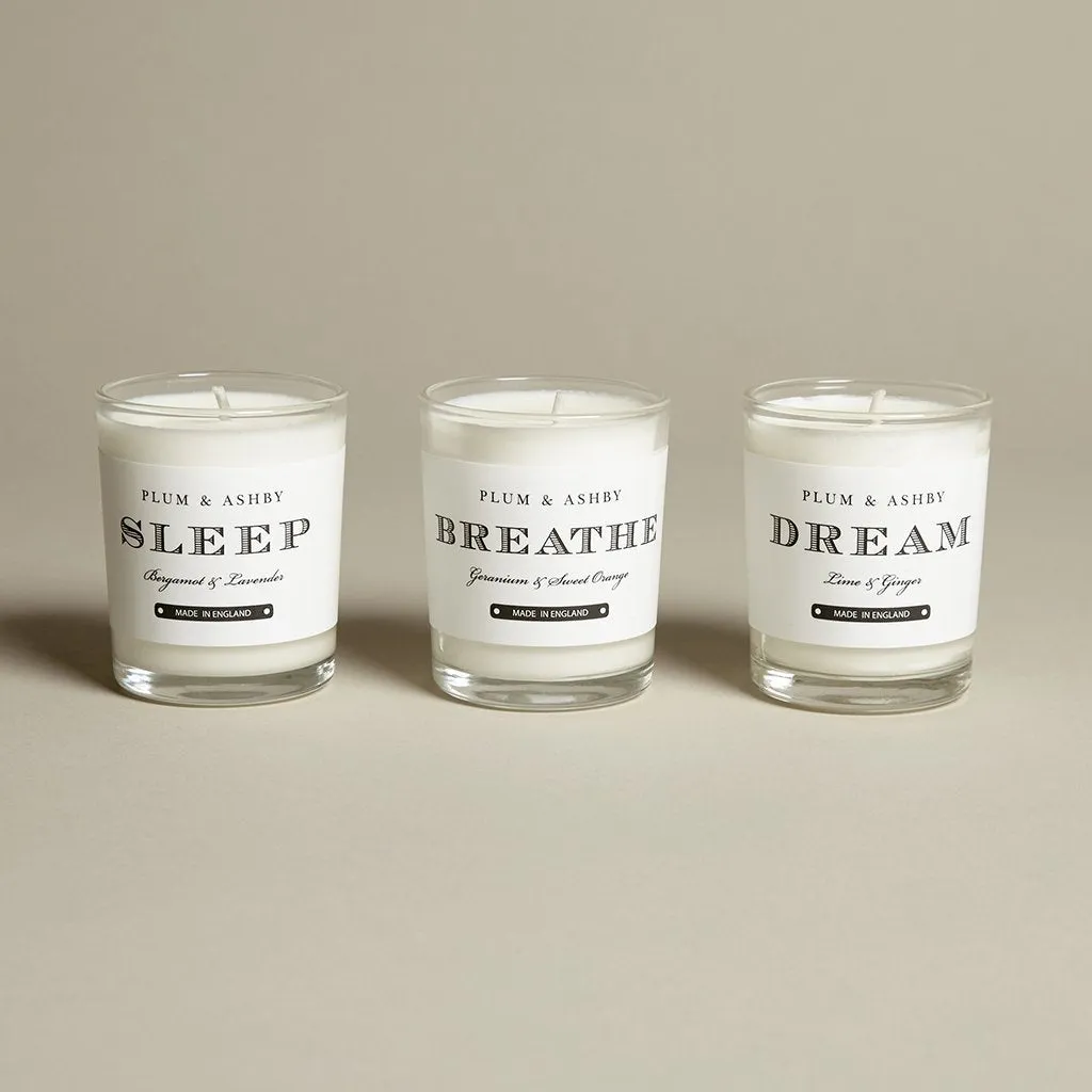 Relaxing votives candle set