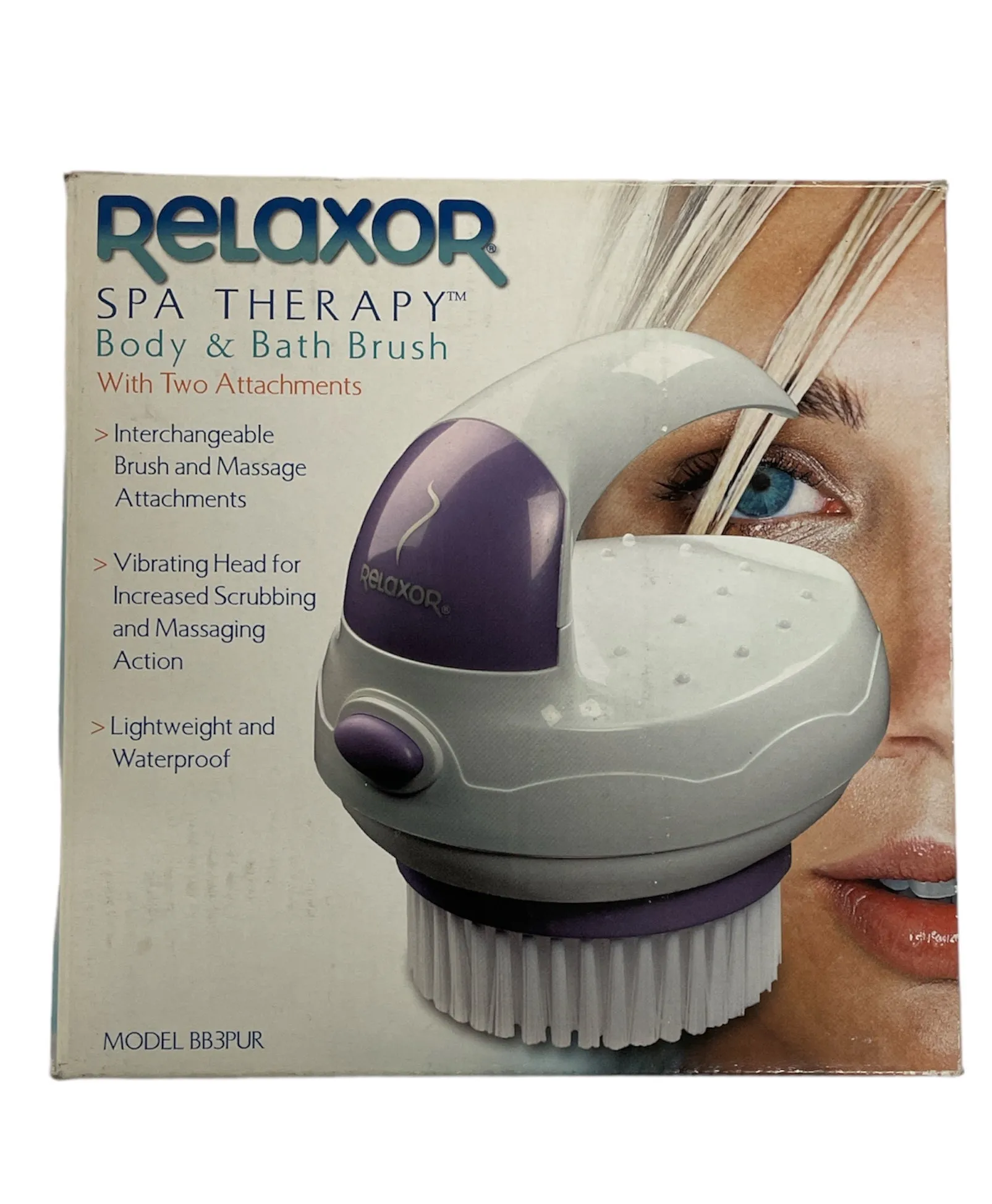 Relaxor Spa Therapy Body & Bath Brush with Two Attachments