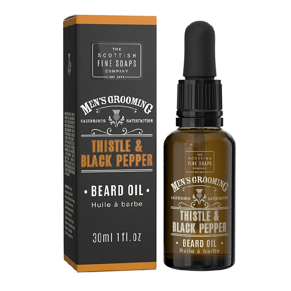 Scottish Fine Soaps 30ml Thistle & Black Pepper Beard Oil