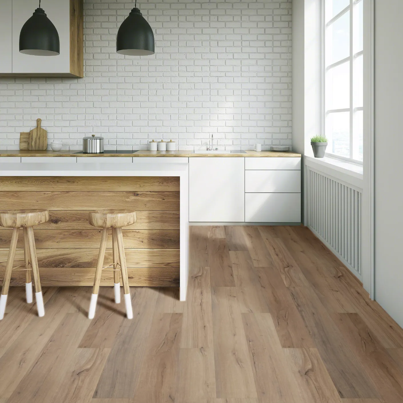 Shaw Floorte Pro Endura Plus Driftwood LVP/Metal/SPC Flooring, ArmourBead Finish Vinyl Flooring,  7" x 48" x 4.8mm Thickness (18.68SQ FT/ CTN)