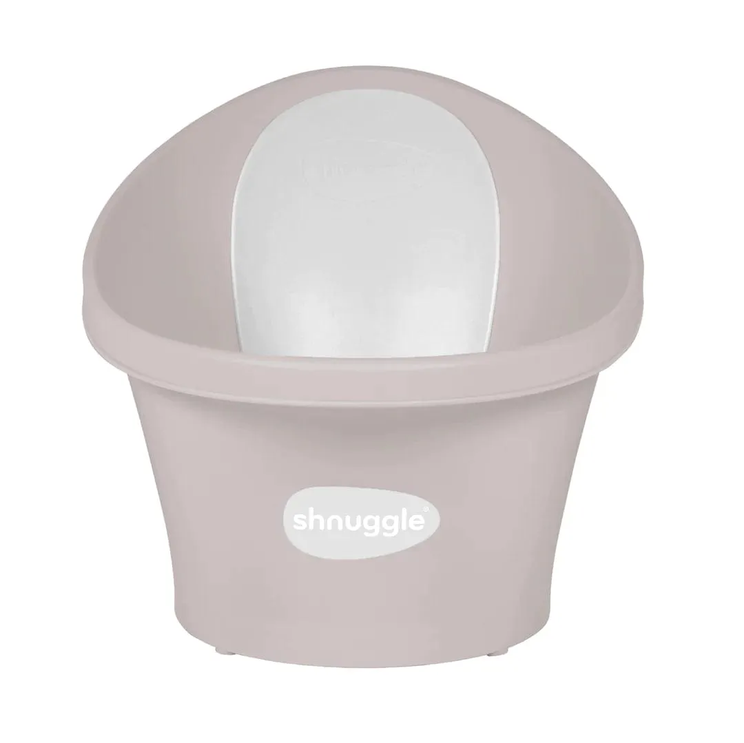 Shnuggle Baby Bath with Plug - Taupe