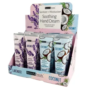 Soothing Hand Cream Sanitizer   Moisturizer  Lavender & Coconut (12 units)