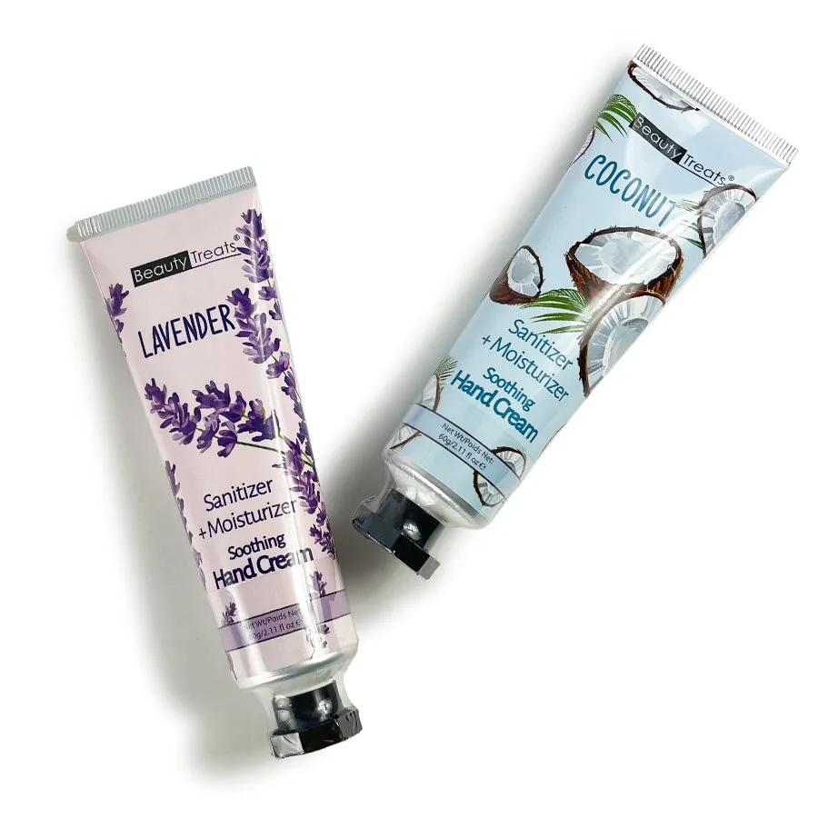 Soothing Hand Cream Sanitizer   Moisturizer  Lavender & Coconut (12 units)