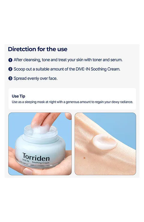 [TORRIDEN] DIVE-IN Hyaluronic Acid Soothing Cream (100mL/3.38 fl.oz)