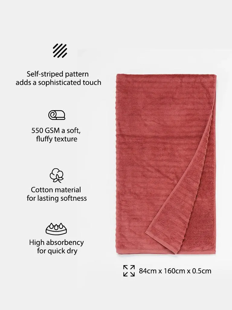 Westside Home Faded Red Bath Towel